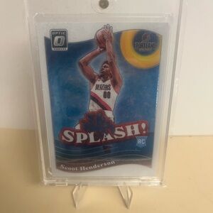 Basketball Trading Card with Blue and Red Design